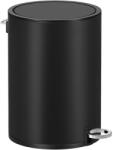 SONGMICS Soft-Close Fürdőszobai Pedálos Szemetes 3L Fekete Acél (EUZ-LTB011B01)