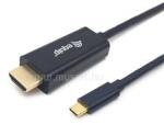 Equip Kábel - 133413 (USB-C to HDMI, apa/apa, 4K/30Hz, műanyag burkolat, 3m) (EQUIP_133413) (EQUIP_133413)