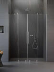 Radaway Furo Brushed Nickel DWD szálcsiszolt króm zuhanyajtó 160 átlátszó