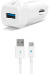 Ttec Зарядно за кола ttec - SpeedCharger QC 3.0, USB-A, кабел USB-C, бяло (8694470658865)