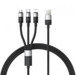 Baseus Cablu incarcare Baseus StarSpeed 3in1 USB-A - Lightning / microUSB / USB-C, 100W, 1.5m (Negru)