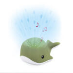 ZAZU WALLY bálna projektor nyugtató dallamokkal zöld
