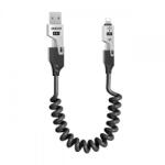 Dudao Cablu Date/Incarcare Dudao L20 Pro, USB-A/USB-C - Lightning/USB-C, 65W, 1.5m (Negru)
