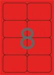 APLI Etikett, 99, 1x67, 7 mm, színes, kerekített sarkú, APLI, neon piros, 160 etikett/csomag (LCA2876) - tutitinta