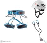 OCÚN Via Ferrata Twist Tech Eco Captur Lite Swivel Shard ferrata szett, szürke/kék (M - L)