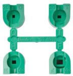 Hunter Rotoros fúvóka készlet PGP Ultra MPR-30 90°, 120°, 180°, 360° 1, 7-4, 5bar 8, 8-9, 1m ZÖLD