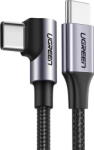 UGREEN USB-C2.0 to Angled USB-C Charging Braided 3m Negru (80714) - vexio