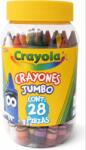 Crayola Óriás zsírkréta műanyag üvegben - Vegyes színek (28 db/csomag) (3037)