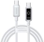 JOYROOM STARFLIGHT cablu de date Type-C - Type-C, 120cm, ALB (S-A55 C-C 100W 1.2 WHITE)