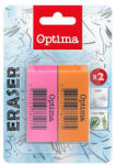 Optima Radír OPTIMA neon 2db/bliszter (100025) - pepita