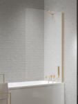 New Trendy Nesta Gold Brushed paravan cadă 80 cm o piesă auriu periat/sticlă transparentă P-0212 (P0212)