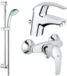 GROHE Комплект смесител за мивка, смесител за душ и тръбно окачване 600 mm (117922)