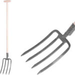 Strend Pro Garden Villa, Strend Pro Garden GD-029O, szürke, acél fej, fa nyél, 4 ágú, T markolat (TC211266)