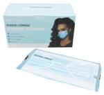  Papírmaszk, egyesével csomagolt, háromrétegű, gumis, 50 db, kék JD-175 (JD-175)