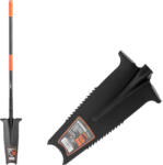 Strend Pro Ásó, Strend Pro Garden MW1-4ML, keskeny fej, fekete, acél fej, fogazott él, csatornázó (TC211267)