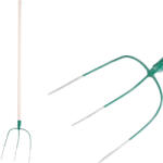 Strend Pro Garden Villa, Strend Pro Garden F123 Bavorky, zöld, acél fej, fa nyél, 3 ágú, fogantyúval (TC211055)