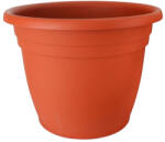 ICS Műanyag virágcserép, Ics Thea, terrakotta, átmérő: 55 cm, magasság: 37 cm, enyhén kúpos, 50 l, kerek (TC255035)
