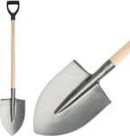 Strend Pro Ásó, Strend Pro Garden S506. WH, hegyes fej, szürke, acél fej, fa nyél, D markolat (TC211265)