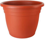ICS Műanyag virágcserép, Ics Thea, terrakotta, átmérő: 40 cm, magasság: 32 cm, enyhén kúpos, 10 l, kerek (TC255025)
