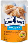 Kormotech Club 4 Paws Cat - Hrana umeda premium - Somon in Jeleu - 85g