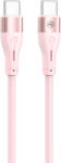 Tellur Силиконов кабел Tellur от USB-C към USB-C - Розов (TLL155511)