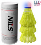 NILS Mingi de badminton NILS NBL6293 cu LED 3 buc