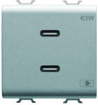 Gewiss Priza USB tip C dubla 2M PD 63W Gewiss Chorus titan GW14417 (GW14417)