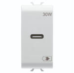 Gewiss Priza USB tip C 1M PD 30W Gewiss Chorus alb satinat MAT GW15415 (GW15415)