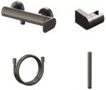 RAVAK Zuhany csaptelep, Ravak Eleganta zuhany csaptelep szettel, EL 032.20GB+S, grafit X07S141 - zuhanykabin