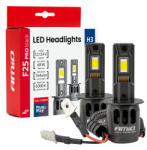 AMiO -04718 F25 PRO FEKETE FULL CANBUS H3 68W 12V 24V AMIO-04718 LED fényszórók sorozat (5903293047187)