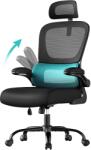SONGMICS Irodai szék, ergonomikus hálós íróasztalszék, fekete (OBN041B01)