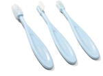BabyOno Baba Fogkefe Szett 3db - Türkiz, Fogíny Masszírozó és Első Fogak Tisztításához, 0 Hónapos Kortól