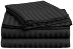 Pucioasa Cearceaf de pilota damasc 160x220cm, Negru