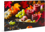 Family Tablou Halloween cu LED - Lumanari - 2 x AA, 40 x 30 cm (58501)