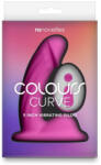 Távirányítós, ívelt szilikon dildó 12, 5 cm - Colours Curve Vibrating 5" Dildo Pink