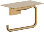Hansgrohe AddStoris S fali WC papír tartó polccal, szálcsiszolt bronz 41789140 (41789140)