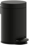 Hansgrohe AddStoris Szemetes kuka, pedállal szálcsiszolt fekete króm 41775340 (41775340)