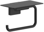 Hansgrohe AddStoris S fali WC papír tartó polccal, matt fekete 41789670 (41789670)