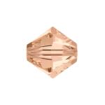 SWAROVSKI Gyöngy Swarovski 4mm-es fűzhető kúpos rose peach-5328 25db/csomag