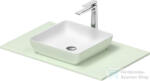 Duravit SIVIDA 40x40 cm-es mosdó+82 cm-es pult kombináció Sivida bútorhoz, matt szatén fehér/matt halványzöld 268007FH00 (268007FH00)