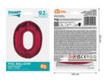 GoDan Balon folie sub forma de cifra, rosu, 92 cm GD1941-0 Baloane folie Tip Cifra 0 (GD1941-0)