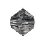 SWAROVSKI Gyöngy Swarovski 4mm-es fűzhető kúpos cry. silver night-5328 25db/csomag