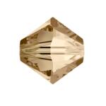 SWAROVSKI Gyöngy Swarovski 4mm-es fűzhető kúpos golden shadow-5328 25db/csomag (5328)