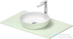 Duravit SIVIDA mosdó+82 cm-es pult kombináció Sivida bútorhoz, matt szatén fehér/matt halványzöld 268001FH00 (268001FH00)