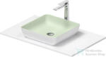 Duravit SIVIDA 40x40 cm-es mosdó+82 cm-es pult kombináció Sivida bútorhoz, matt halványzöld/matt szatén fehér 268007FG00 (268007FG00)
