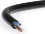  MT 2x1, 5mm2 réz vezeték sodrott fekete H05VV-F (H05VV-F-2x1-5-fekete)