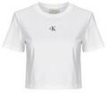 Calvin Klein Jeans Rövid ujjú pólók A - SS LOGO CROPPED TEE Fehér EU L