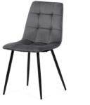  Étkezőszék, szürke, bársony szövet, DCL-X7015 GREY2 (artDCL-X7015-GREY2)