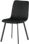  Étkezőszék, fekete, bársony szövet, DCL-973 BK4 (artDCL-973-BK4)