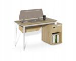 Houseland Irodai asztal szekrénnyel Houseland Profit Max 03 1607 tölgy/fehér (Houseland-311)